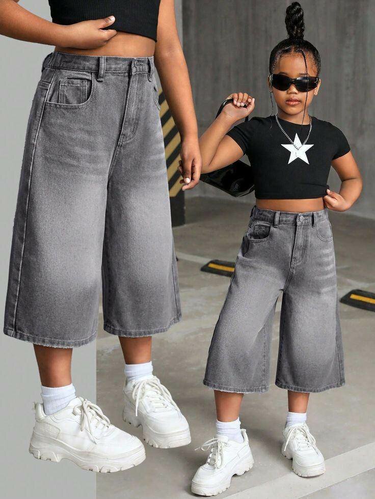 Jeans larges avec motifs