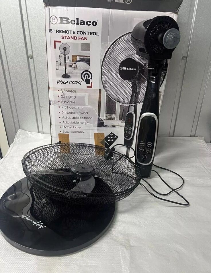 Remote standing fan