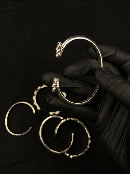 Bracelets chromes acier inox