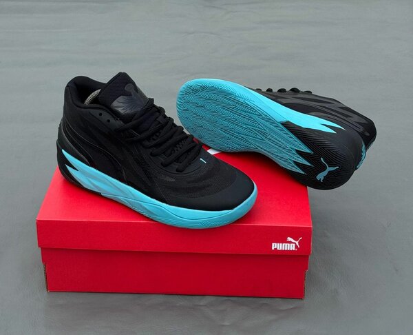 Puma Sneakers Noires et Bleues