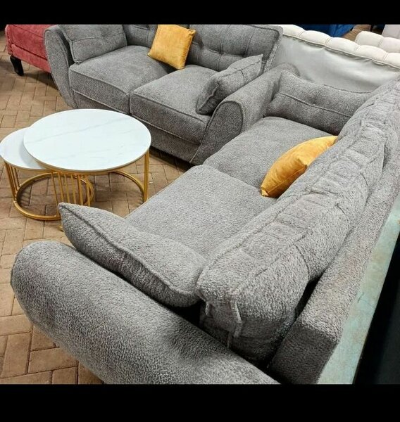 Canapé d'angle convertible en tissu