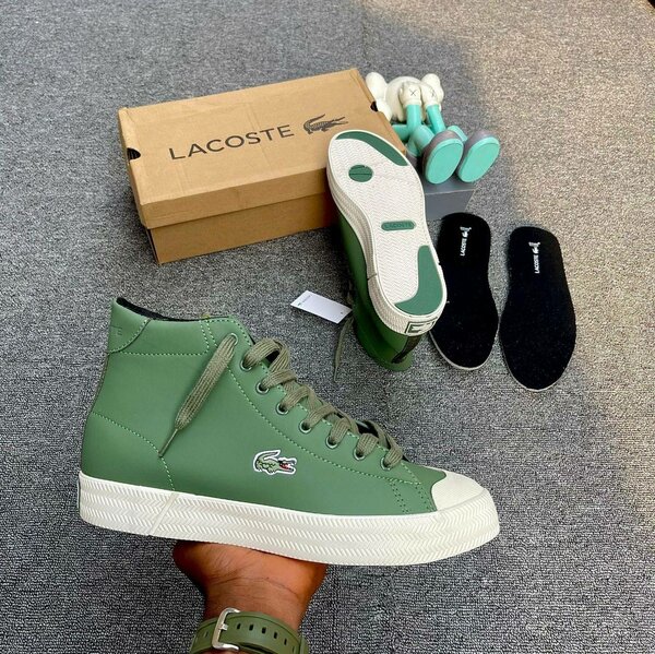 Baskets hautes Lacoste vertes