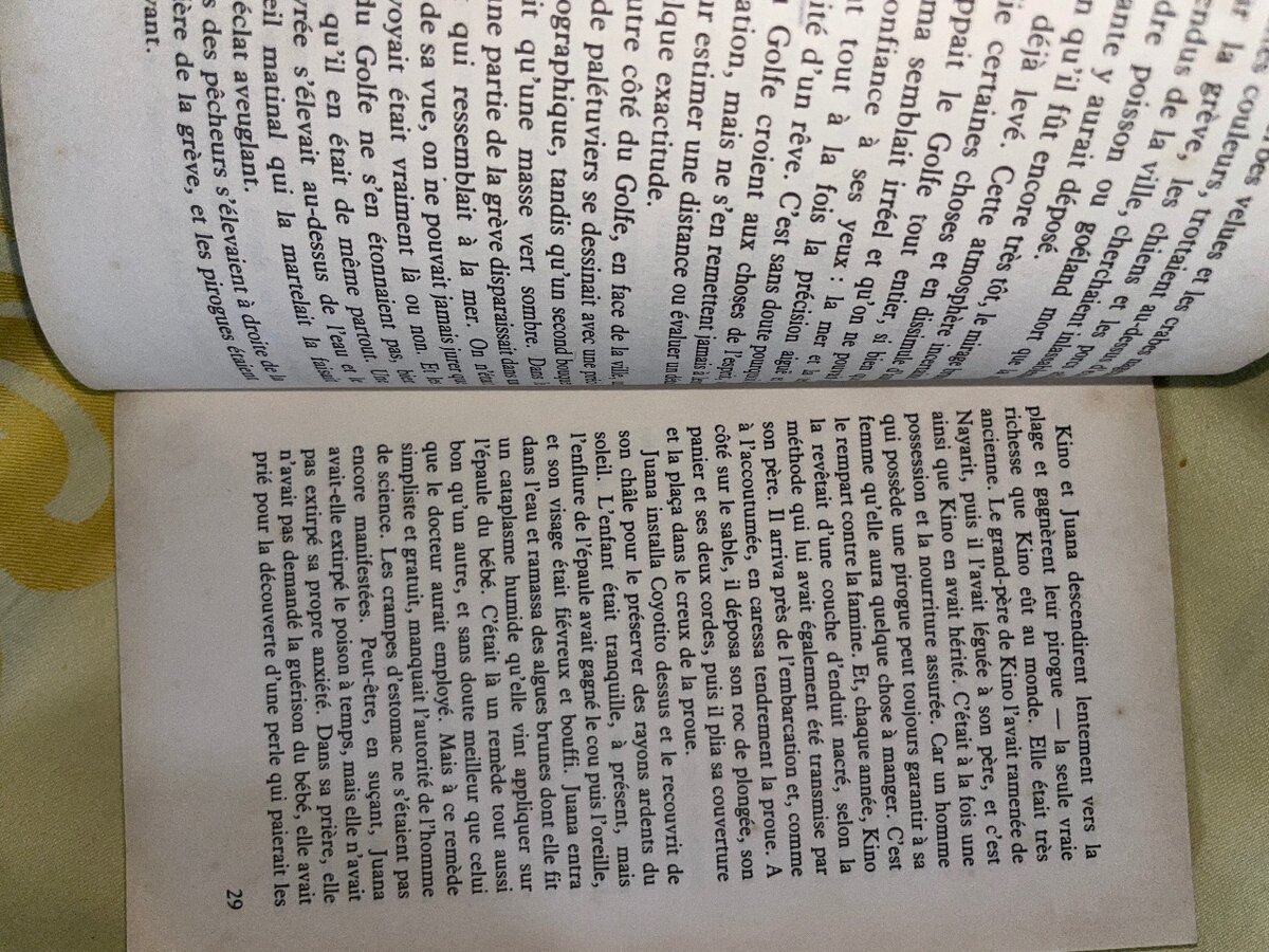 Livre 'La Perle' de Steinbeck