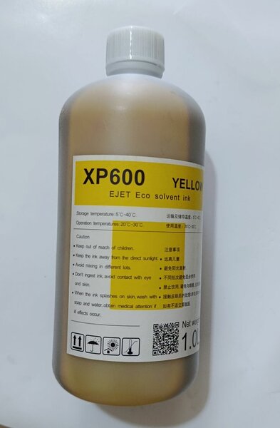 Encre Solvant Éco XP600 Jaune