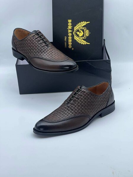 Bonacorso Brown Leather Shoes