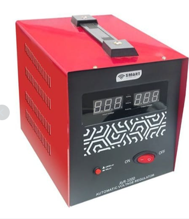 SMART TECHNOLOGY Stabilisateur AVR-1000 - 1000 Va - Rouge
