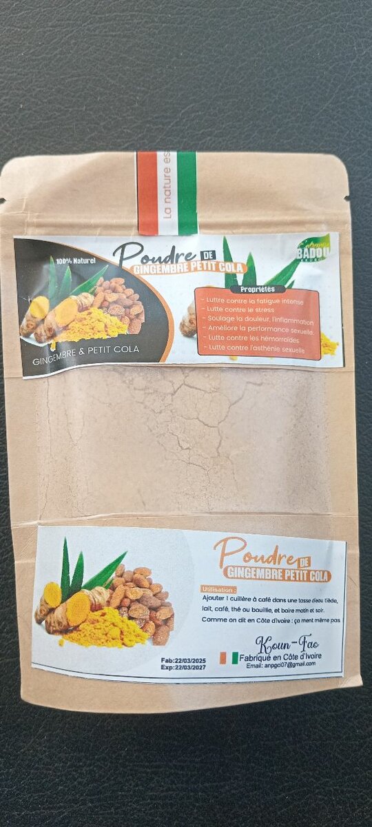 Poudre Gingembre et Petit Cola