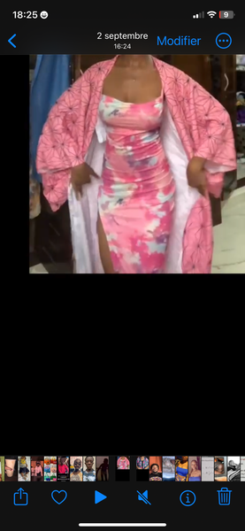 Robe longue imprimée féminine