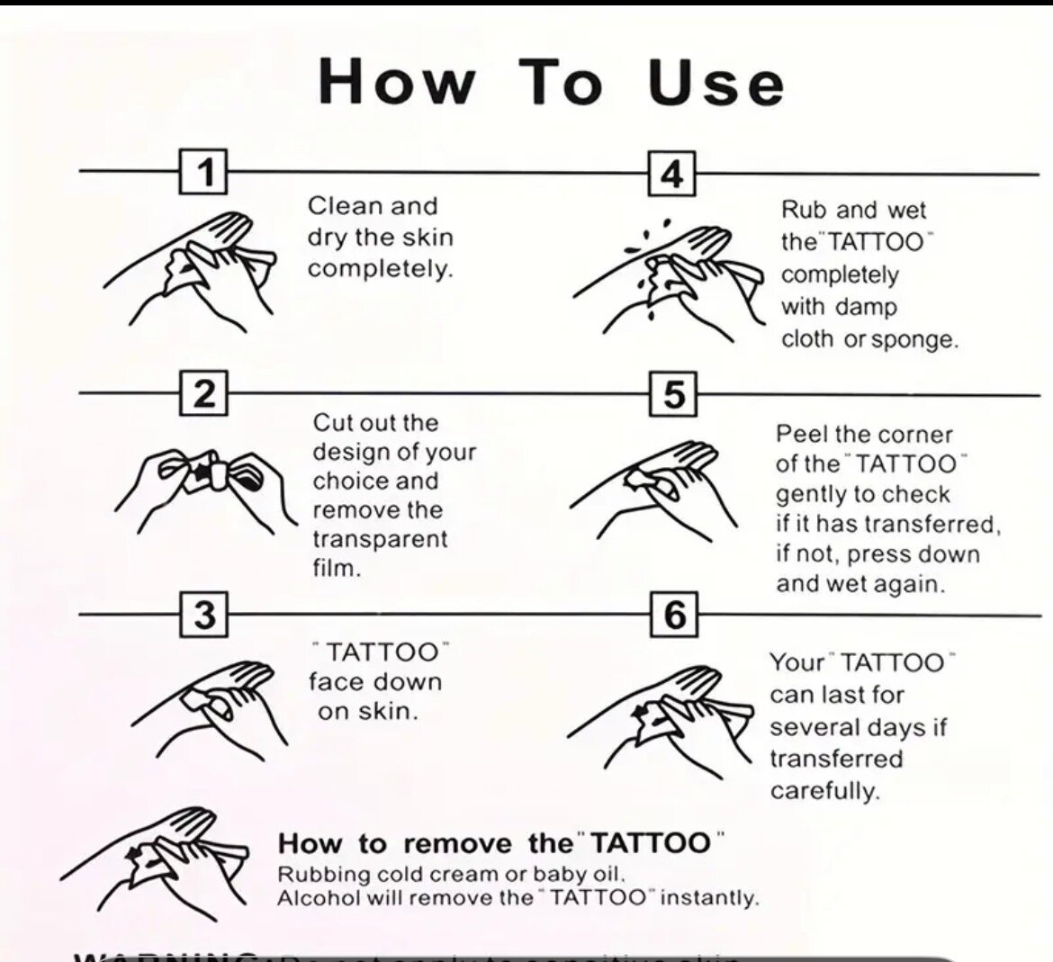 Faux tatouage temporaire