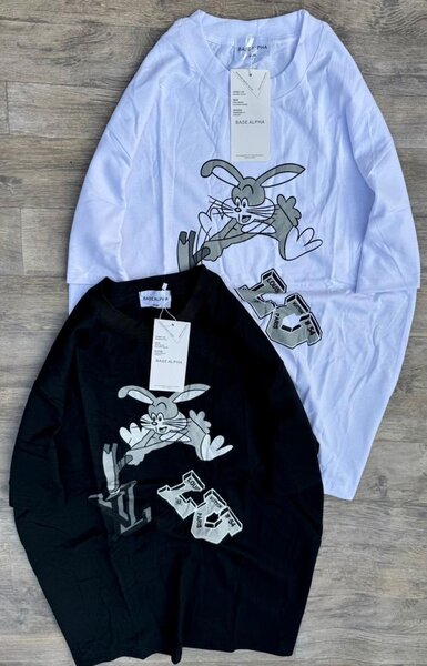 T-shirt à imprimé lapin