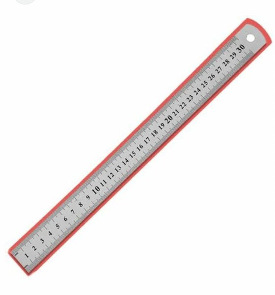 Metal foot ruler