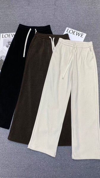 Pantalon LOEWE large femme couleur uni