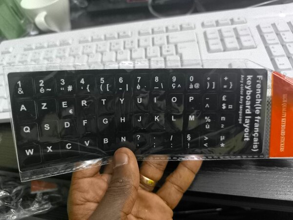 Autocollants Clavier AZERTY