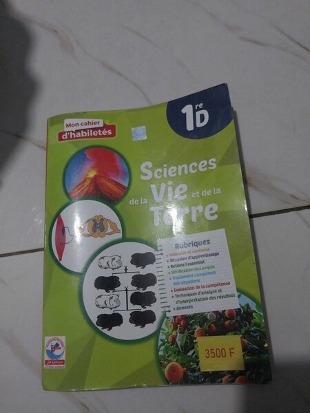 Cahier SVT 1ère Classe