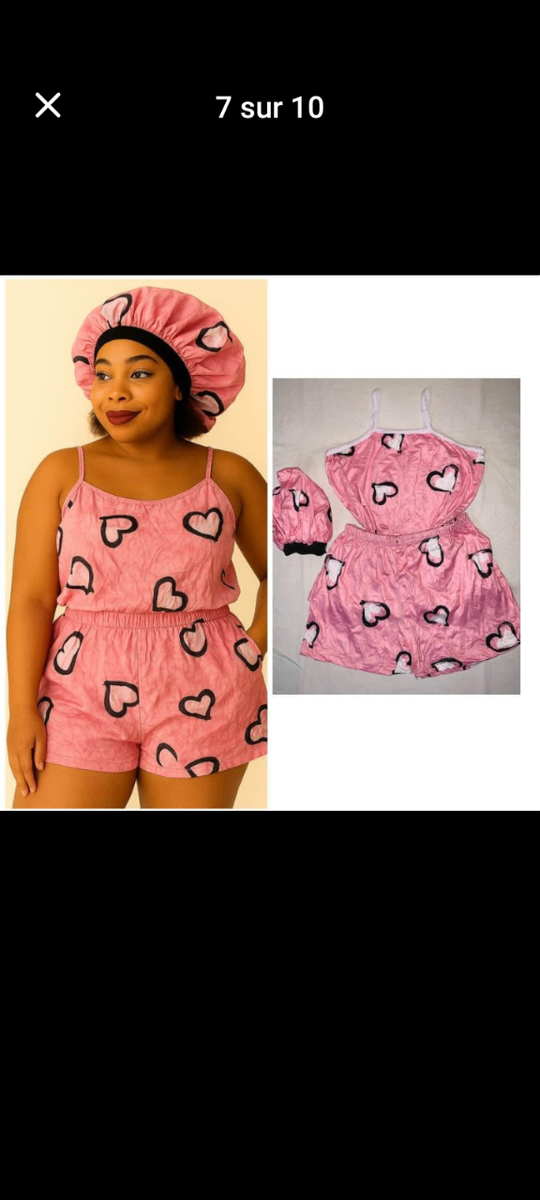 Pyjama Femme avec Bonnets