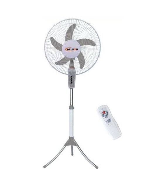 16" - DSF-44R Remote Standing Fan - White/Grey Brand: Delron