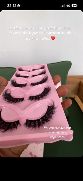 Faux Cils Bouclés Moyens