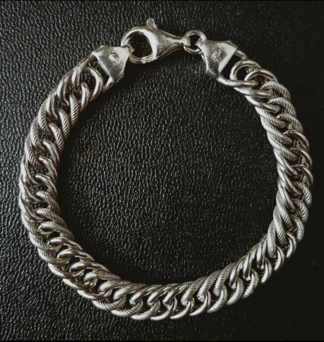 Bracelet en argent torsadé