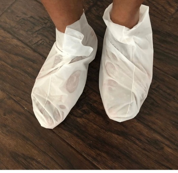 masque peeling pour les pieds. Produits cosmétiques