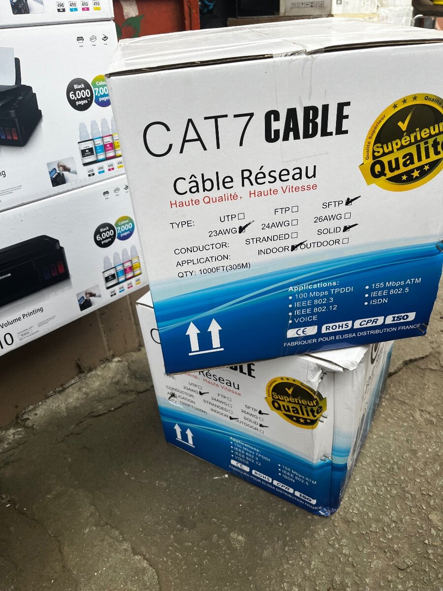 Câble Réseau Cat7 Haute Vitesse