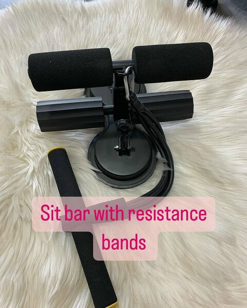 Sit Bar Double Suction with Resistance Band
