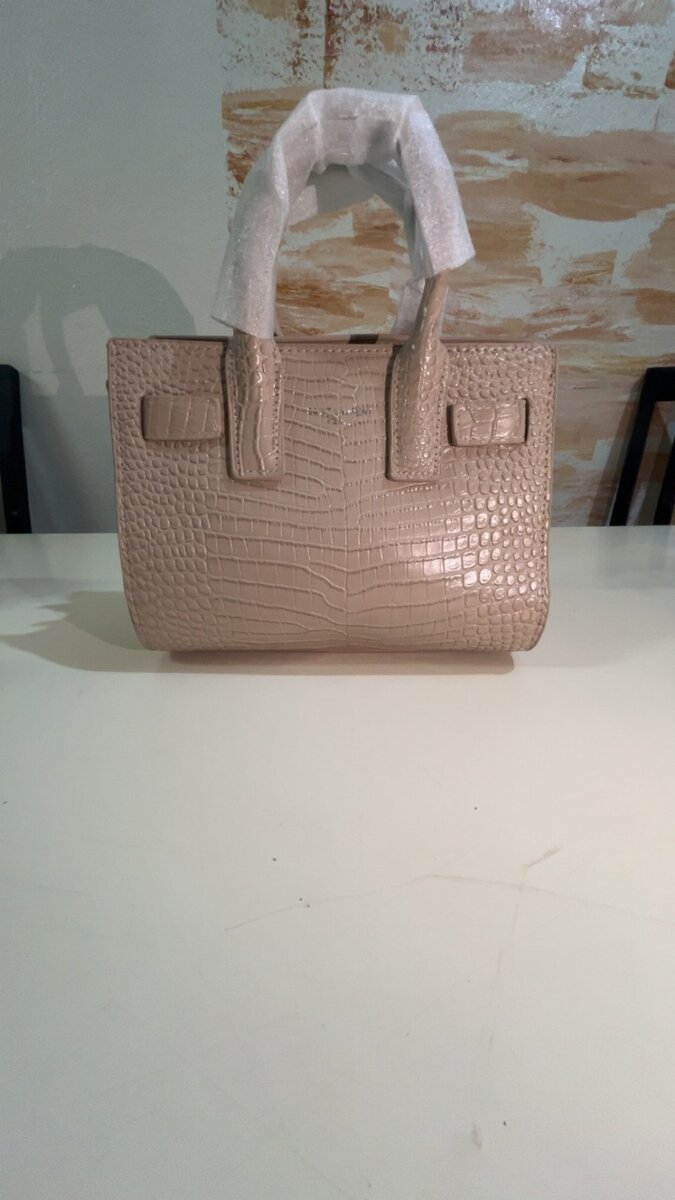 Sac à main en similicuir crocodile