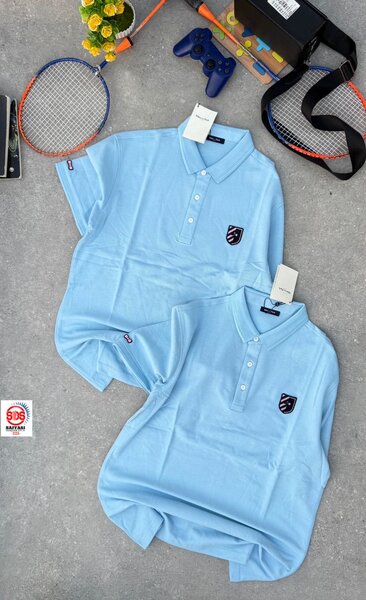 Polo bleu pour homme