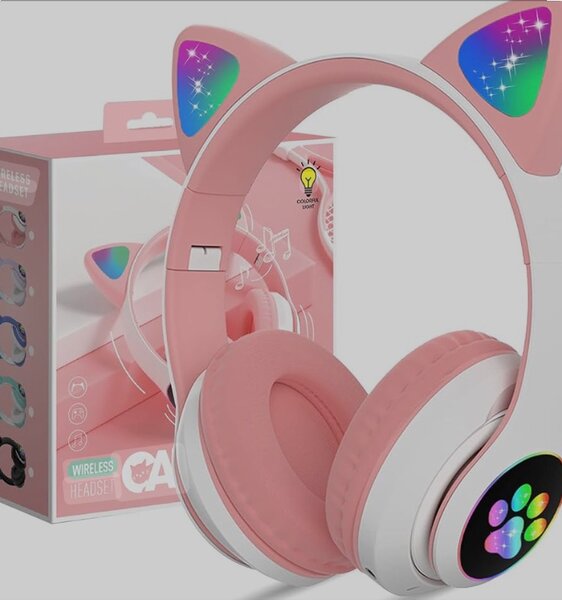Casque rose pour les filles