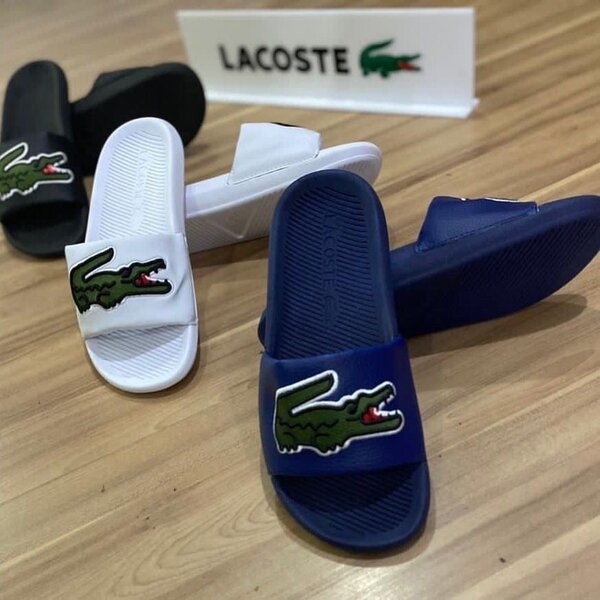 Tongs Logo Lacoste Unisex