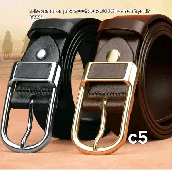 Ceinture en cuir élégante