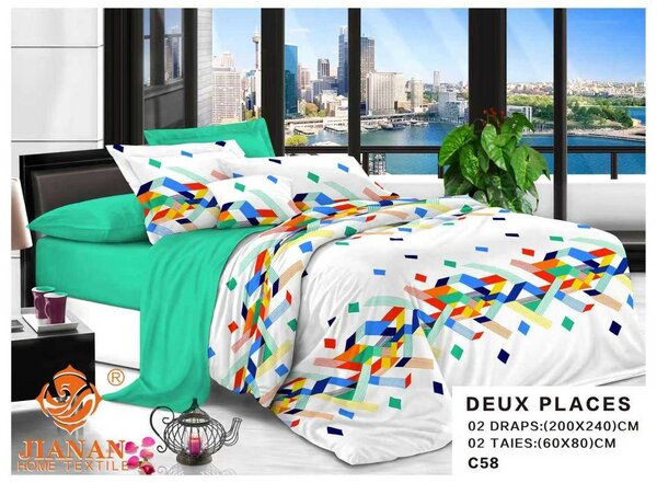 Parure de Lit Double Coton