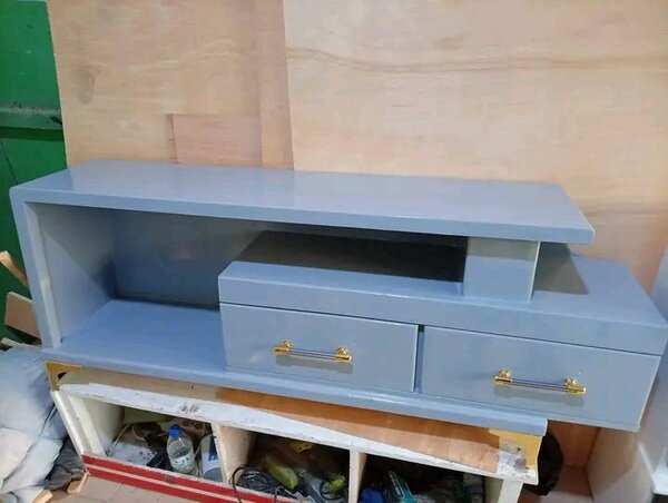 Étagère murale moderne bleu gris