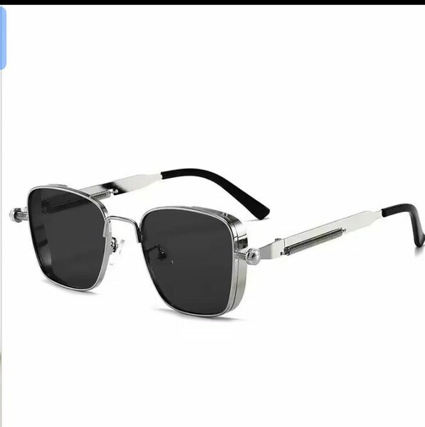Lunettes de soleil rétro métalliques