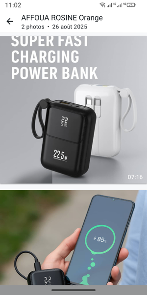 Power Bank Ultra Chargement