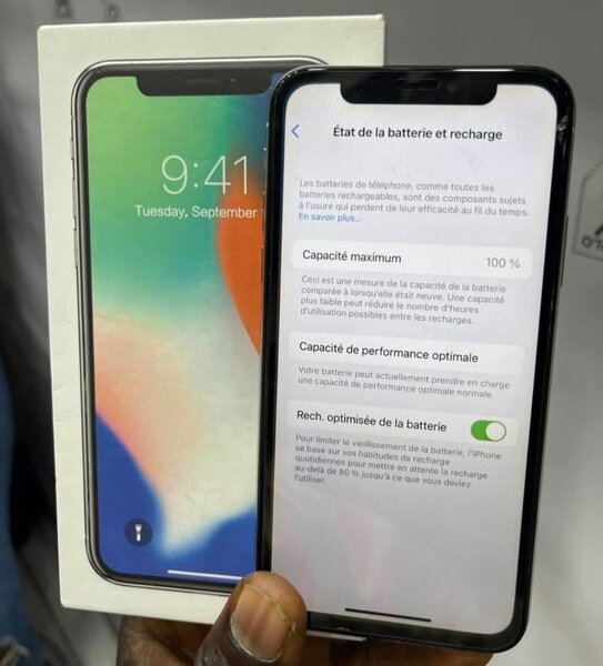 iPhone X avec boîte