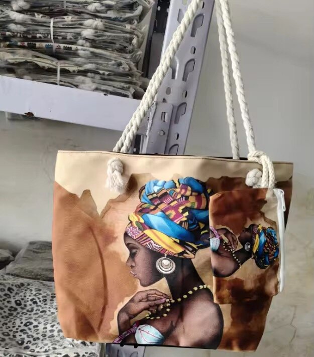 Sac cabas imprimé artistique