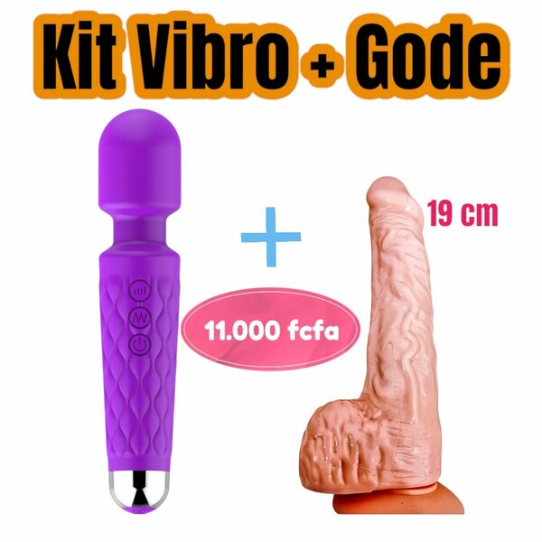 Sextoys Kit Gode + Vibro Masseur SN02