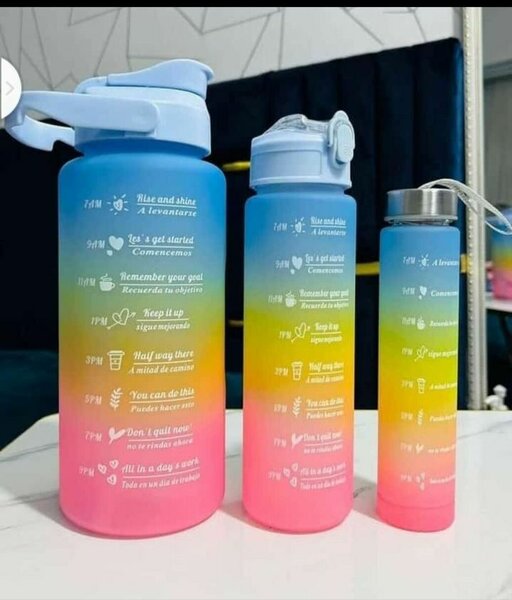 Motivational Gradient Water Bottle