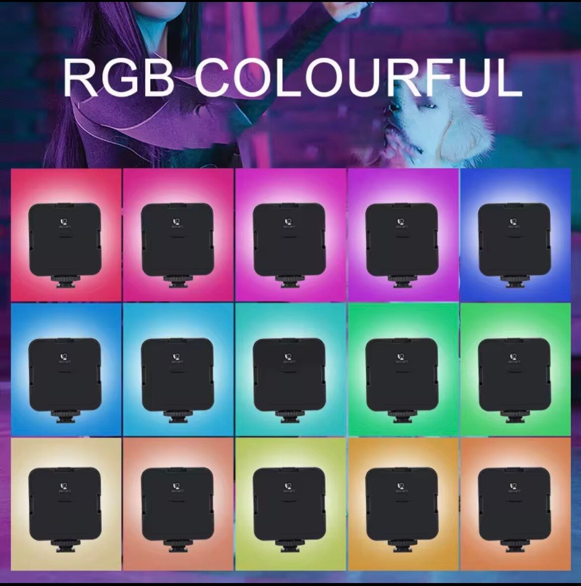 Lampe LED RGB Rotative 180°