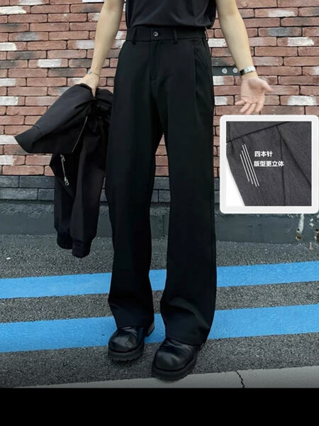 Pantalon classique noir homme