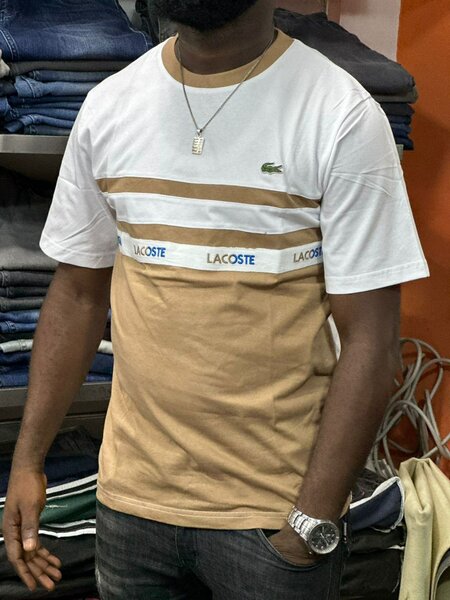 T-shirt bicolore Lacoste homme