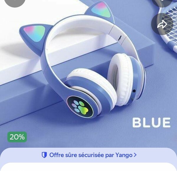 Casque Audio Oreille de Chat