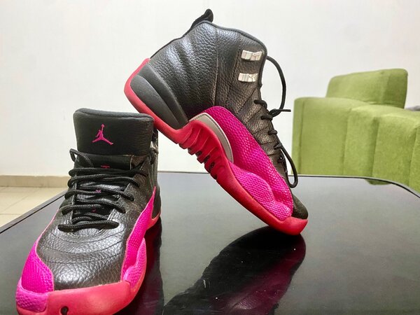 Chaussures de Sport Noires et Roses