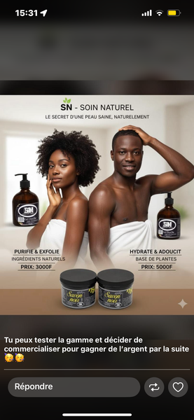 Savon Noir Naturel Purifiant