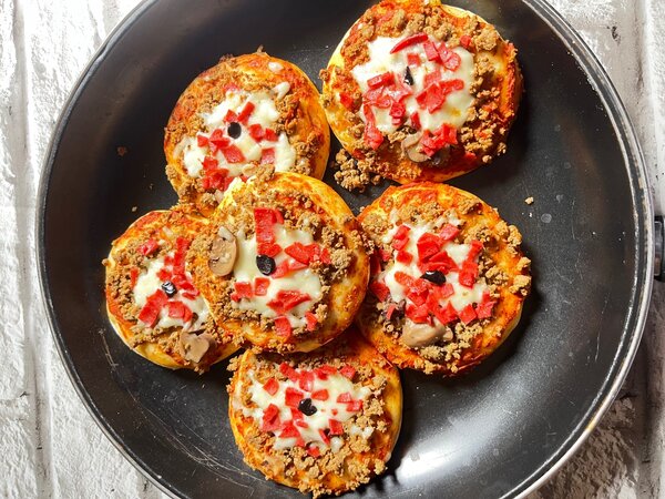 Minis pizzas gourmandes