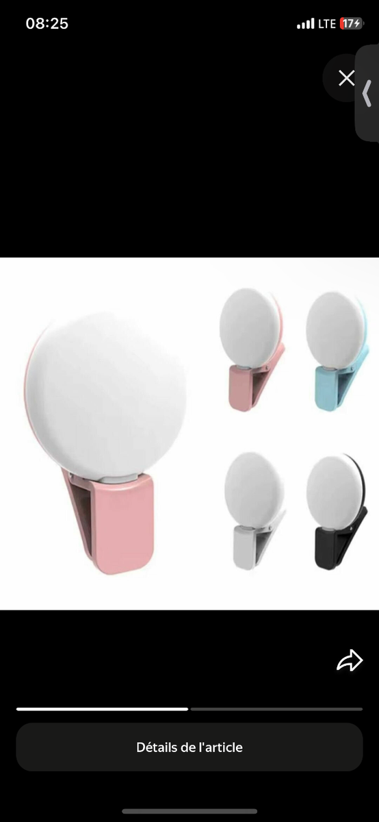 Anneau Lumineux Selfie