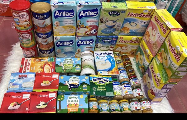 Baby foods or formulas