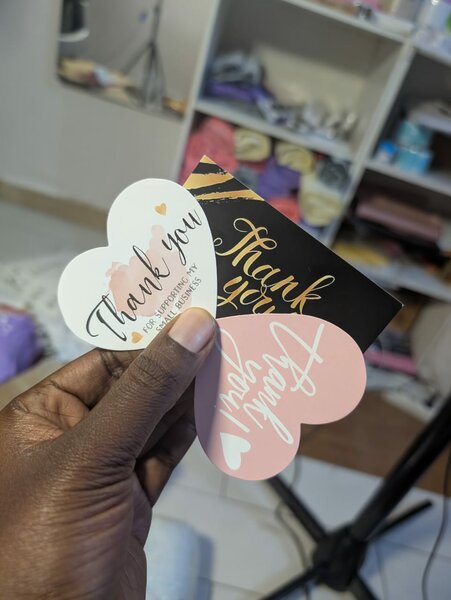 Cartes de remerciement