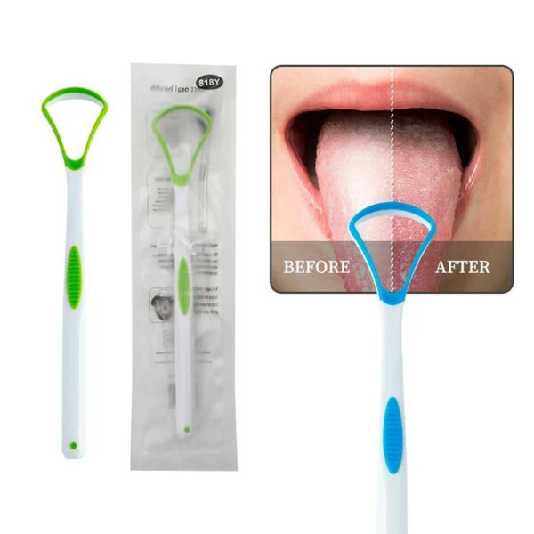 Gratte-langue en plastique