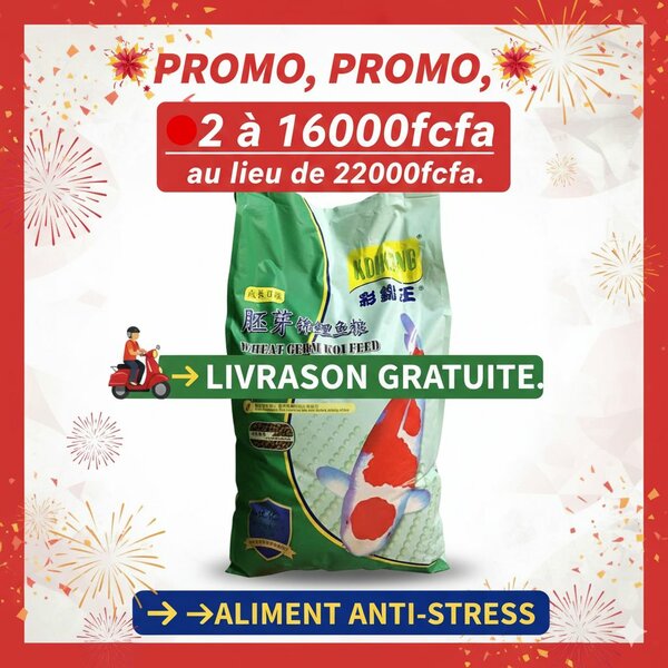 Nourriture anti-stress carpe koï